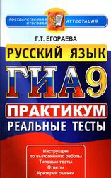 ГИА 2013, Русский язык, 9 класс, Практикум по выполнению типовых тестовых заданий, Егораева Г.Т.