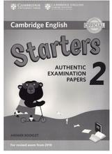 Cambridge English, starters, authentic examination papers 2, answer booklet, 2017