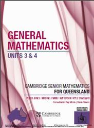 General mathematics, Units 3-4, Jones P., Evans M., Lipson K., Staggard K., 2019