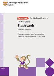 Pre A1 Starters, Flash Cards for Exams from 2018, 2017