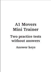 A1 Movers, Mini Trainer, Answer keys, 2019