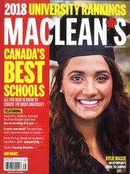 University Rankings, Macleans Canadas Best Schools, Masse K., 2018 