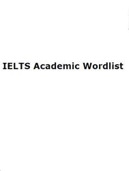 IELTS Academic Wordlist