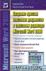 Информатика, Лабораторный практикум, Создание простых текстовых документов в текстовом редакторе Microsoft Word 2000, Голубцов В.Н., Козырев А.К., Тихонов П.П., 2003