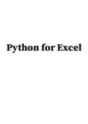 Python for Excel
