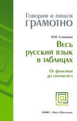 Весь русский язык в таблицах, От фонетики до синтаксиса, Соловьева Н.Н., 2009